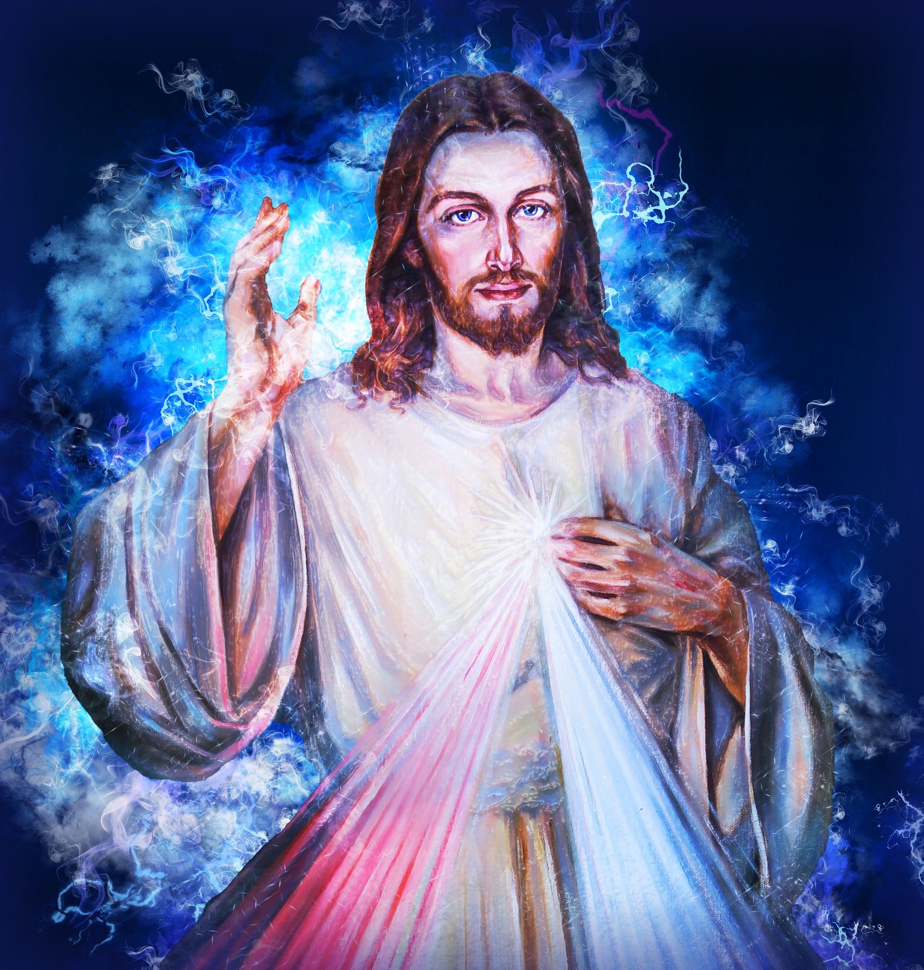 Mestre Jesus mostrando a sua glória